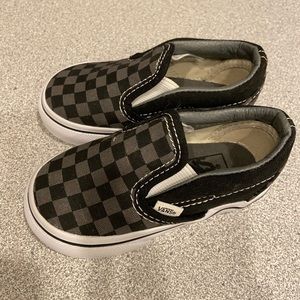 Vans- Checkerboard Classic Slip on- black/pewter
